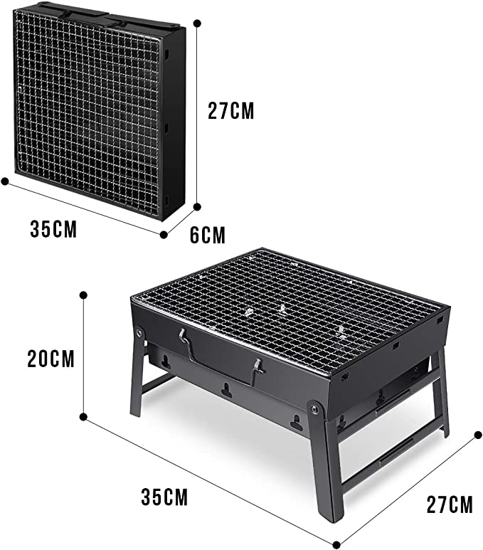 Reisegril, Barbecue Grill, Tragbarer Klappbarer Holzkohlegrill - AllBags