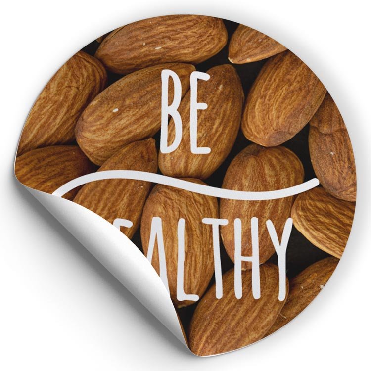 Selbstklebende dekorative Aufkleber Be healthy Nüsse 10 Stück - AllBags