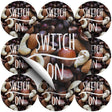 Selbstklebende dekorative Aufkleber Switch on Nüsse 10 Stück