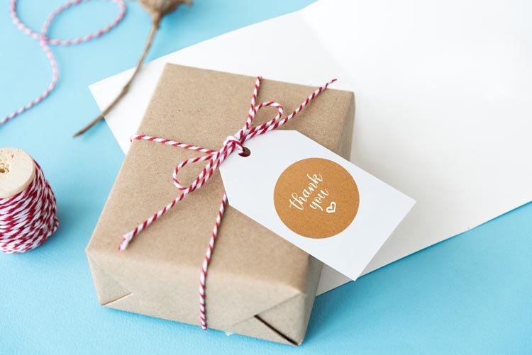 Selbstklebende dekorative Aufkleber Thank You 10 Stück eko - AllBags