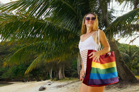 Strandtasche LGBT 42x15x15x38cm Griff: 70 cm