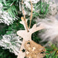 Tannenbaumschmuck Holz-Anhänger Set 4er - Weihnachtsbaumschmuck zum Dekorieren - AllBags