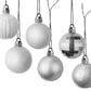 Weihnachtskugeln Weihnachtsdeko Set Silber set 36er - AllBags